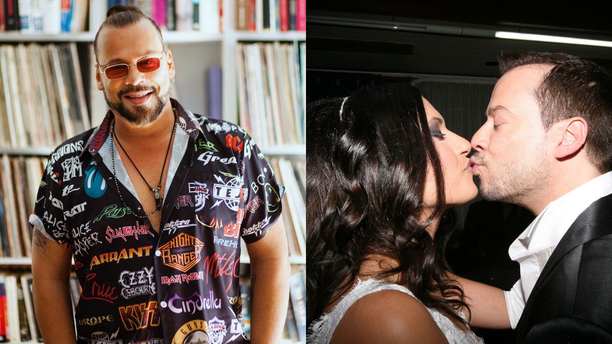 Ο Χρήστος Δάντης σήμερα και παλιότερα στον γάμο του