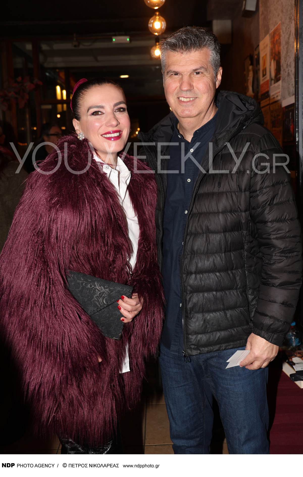 Η Φωτεινή Δάρρα και ο σύζυγός της σε έξοδό τους