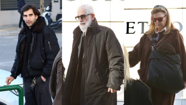 Ο Φιλιππίδης με τη Νίνου και το γιο τους