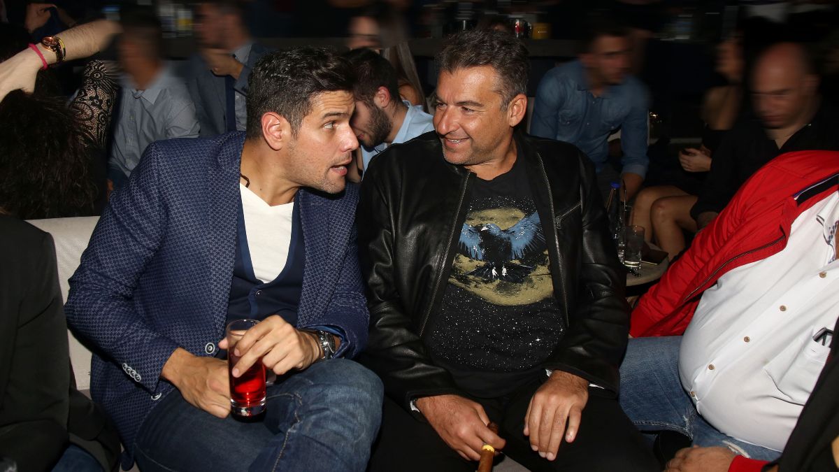 Ο Γιώργος Λιάγκας και ο Δημήτρης Ουγγαρέζος το 2017.