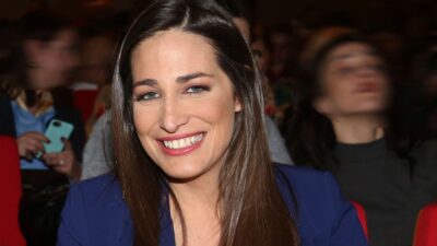 Η Δώρα Αναγνωστοπούλου σε εκδήλωση.