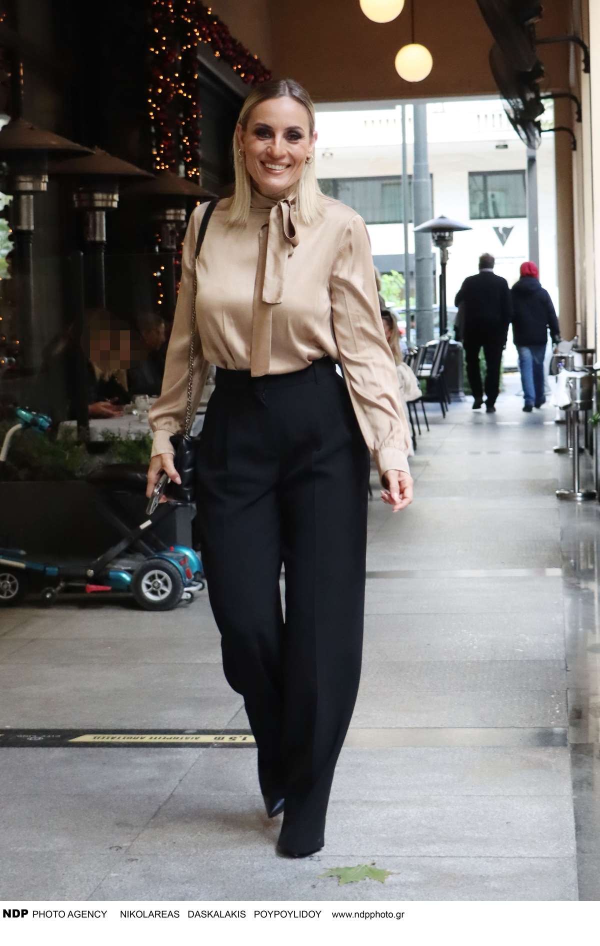 H Ελεονώρα Μελέτη σε πρωινή έξοδο