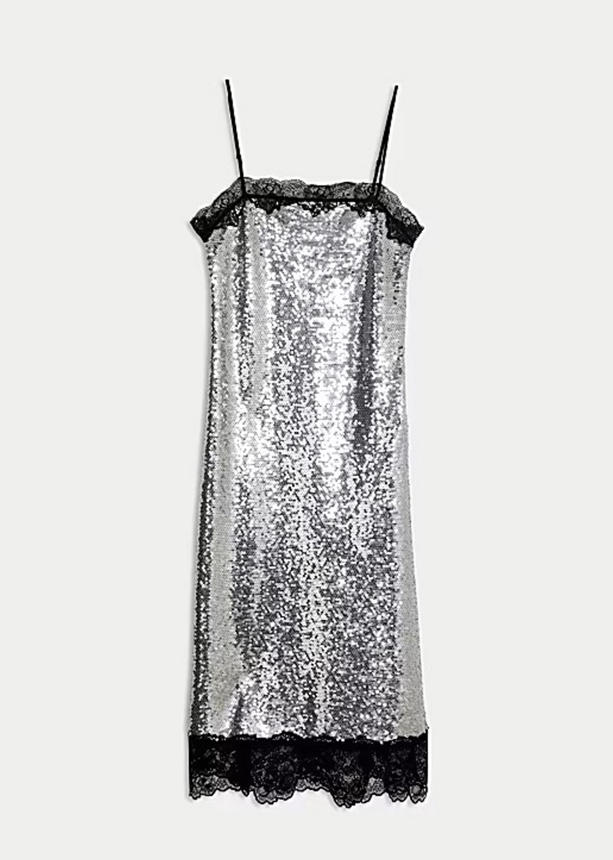 silver lingerie dress marks and spencer