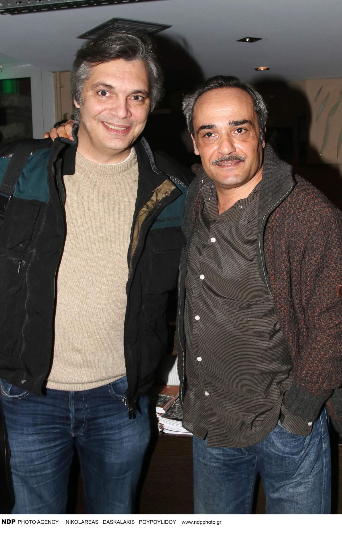 Ο Στέλιος Γεράνης με τον Νίκο Κούρκουλο σε έξοδό τους το 2018