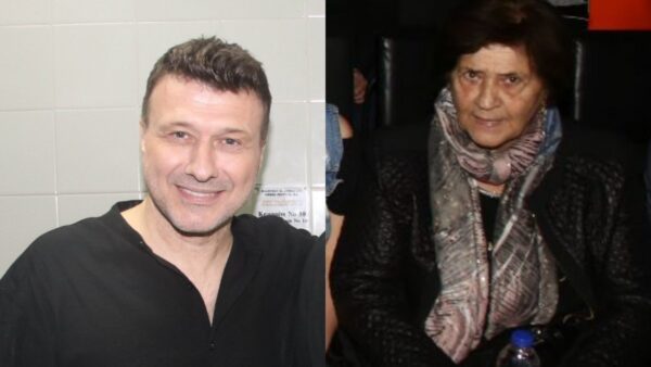 Ο Γιάννης Πλούταρχος με την μητέρα του