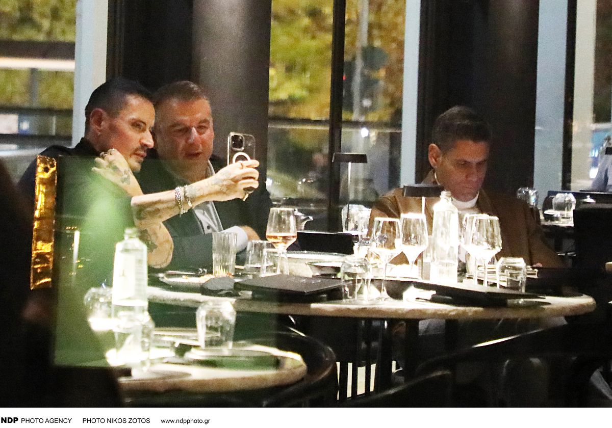 Ο Γιώργος Λιάγκας και ο Δημήτρης Ουγγαρέζος στη Γλυφάδα.