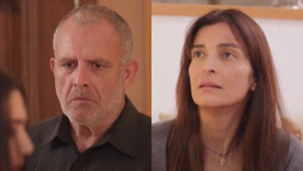 Ο Στάθης και η Ιουλία από τη σειρά "Η γη της ελιάς"