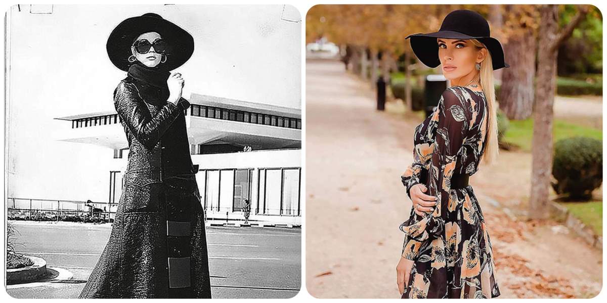 Κατερίνα Καινούργιου και Ζωή Λάσκαρη με καπέλο