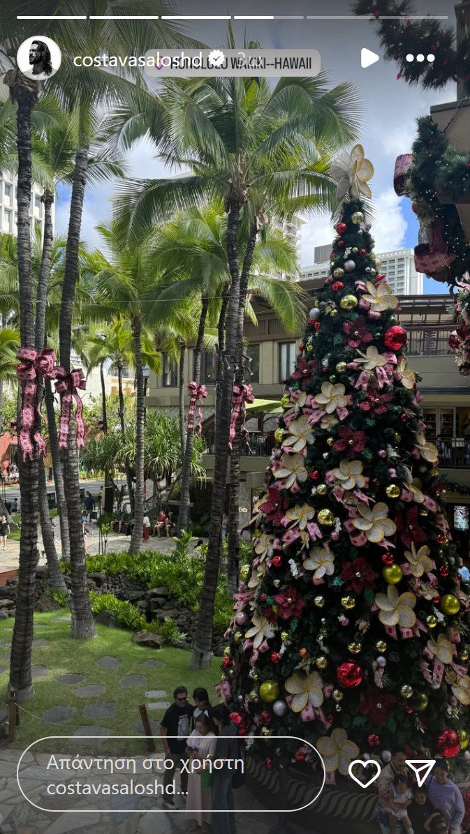 Ανάρτηση με δέντρο που έκανε ο Κωνσαντίνος Βασάλος