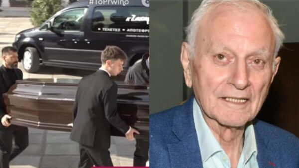 Κηδεία Κώστα Χαρδαβέλλα: Οι φωτογραφίες από το τελευταίο «αντίο» - Τι λέει το στεφάνι της Νικολούλη