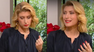 Η Σία Κοσιώνη στο πλατό της ερτ