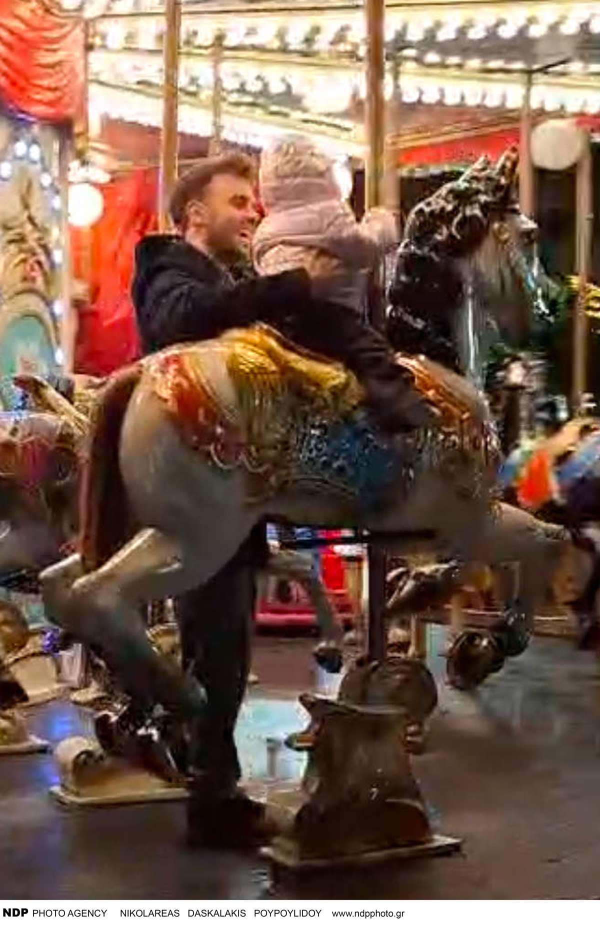 Ο Λάζος Μαντικός με την κόρη του