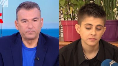 Ο Γιώργος Λιάγκας και η Ειρήνη Μουρτζούκου στο Πρωινό.