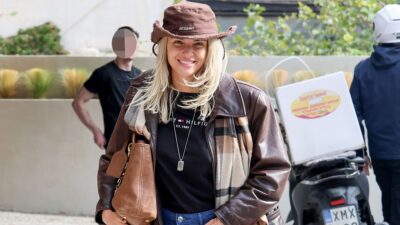 Η Κατερίνα Λιόλιου σε πρωινή βόλτα