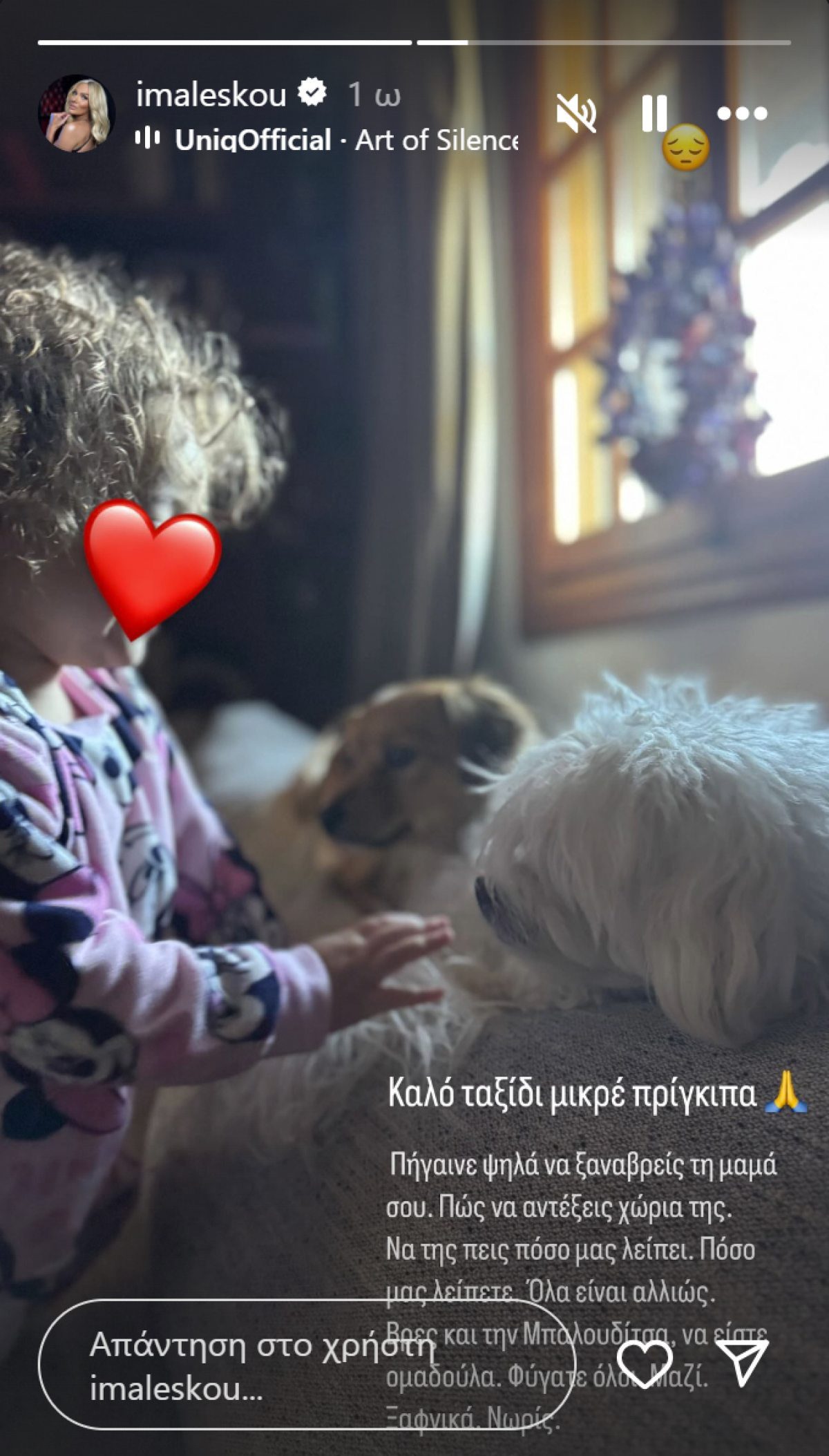 Ανάρτηση της Ιωάννας μαλέσκου στο Instagram