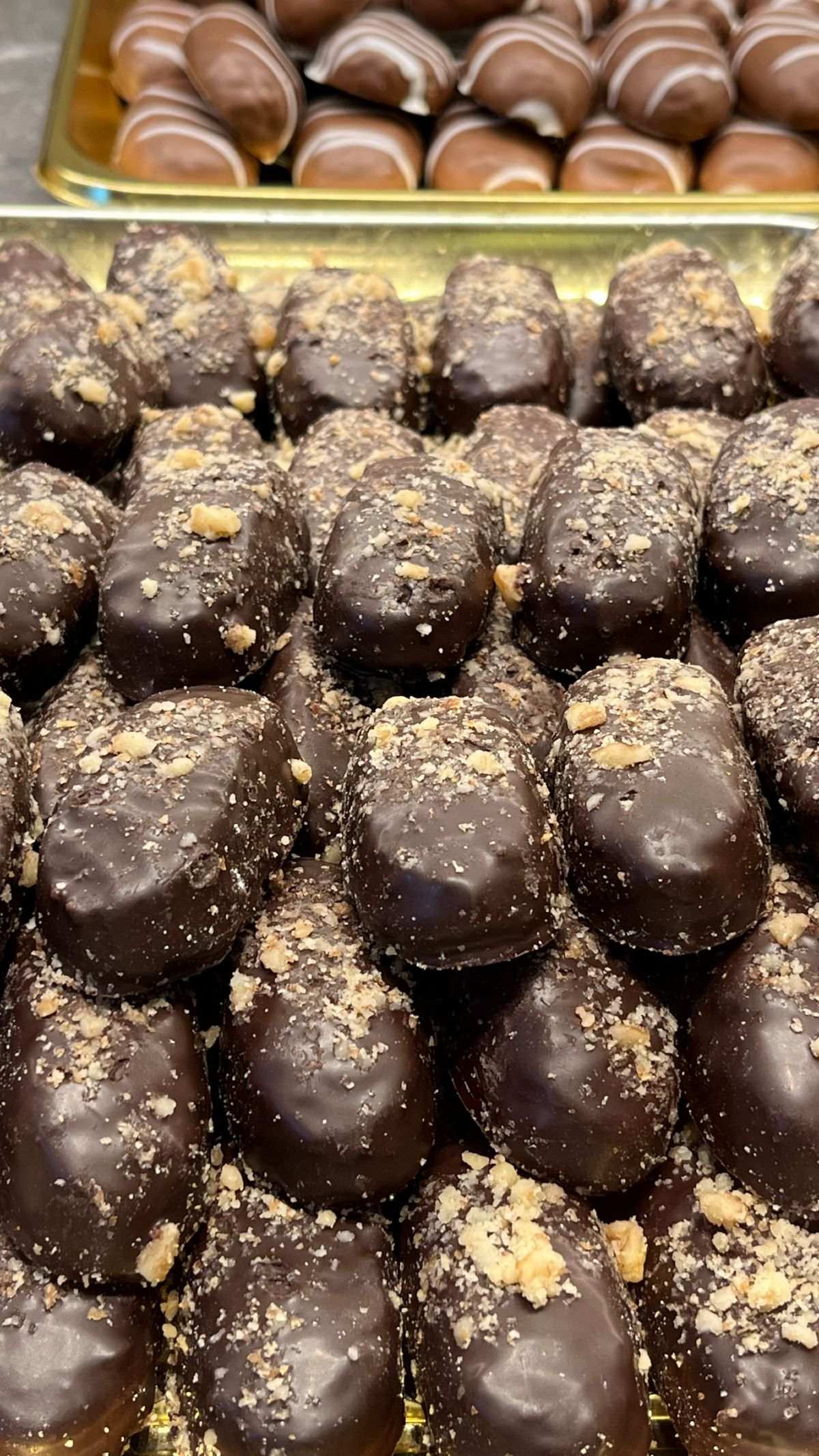 Τα μελομακάρονα με επικάλυψης σοκολάτας