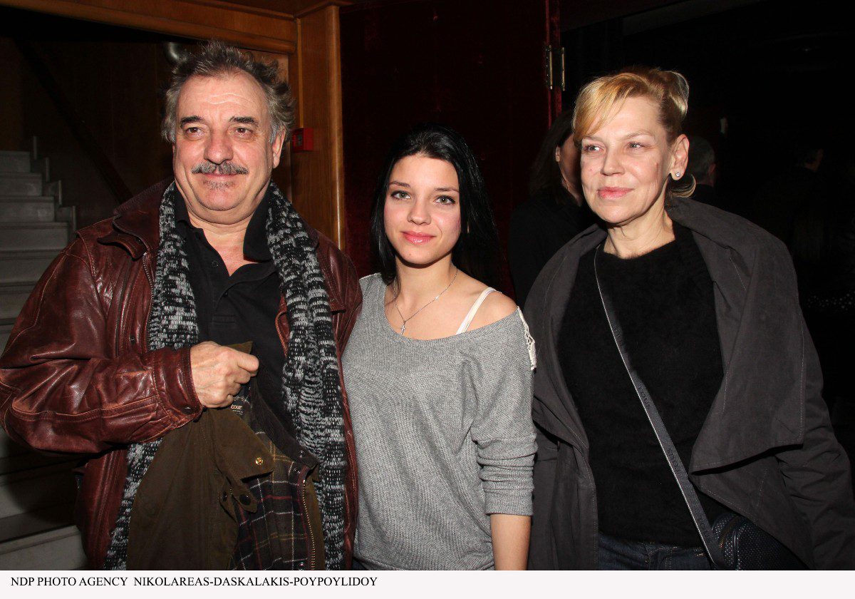 Ο Μιχάλης Μητρούσης με την πρώην σύζυγο και την κόρη τους