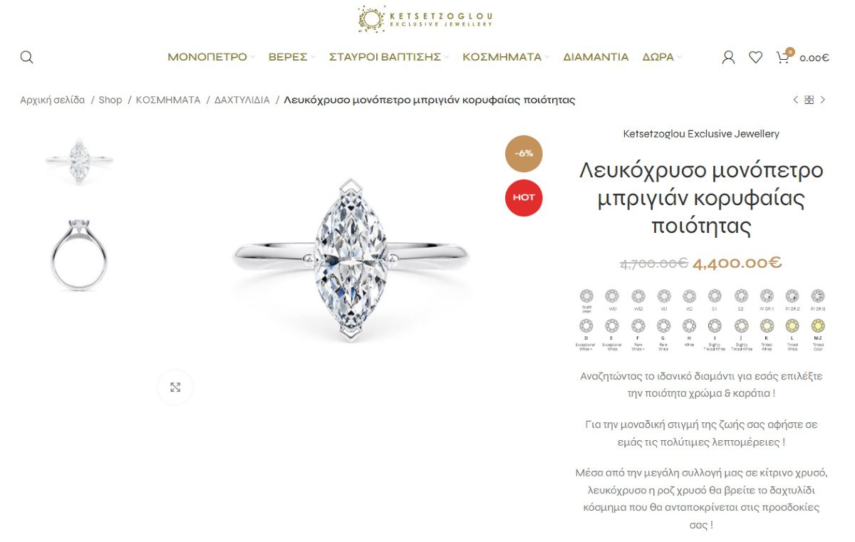 Οι τιμές για ένα μονόπετρο σαν αυτό που έκανε πρόταση γάμου ο Fy στην Αλεξία Κεφαλά