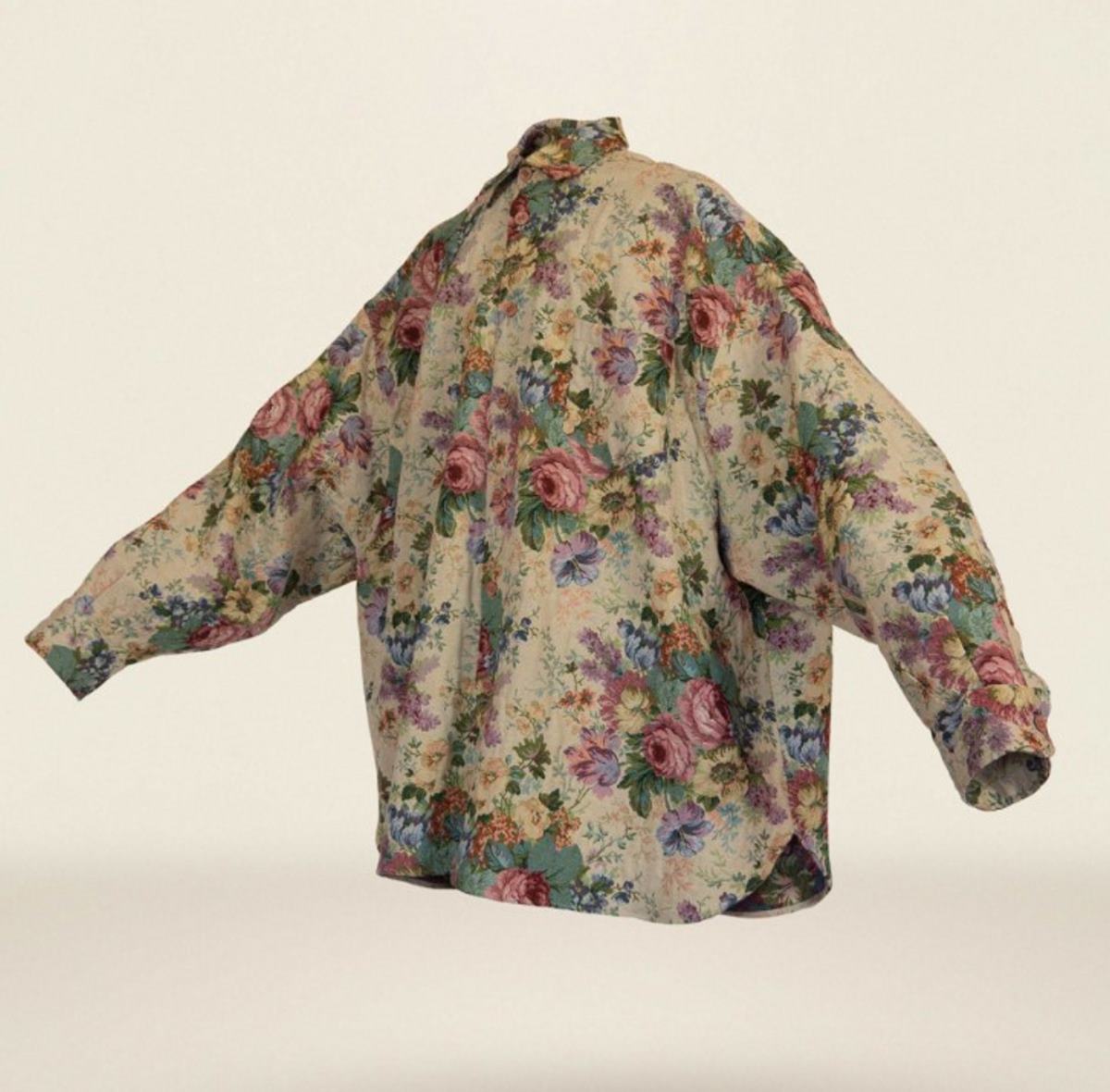 πουκάμισο φαρδύ φλοράλ