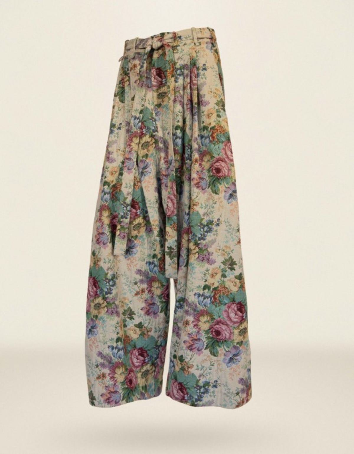 παντελόνι φλοράλ φαρδύ