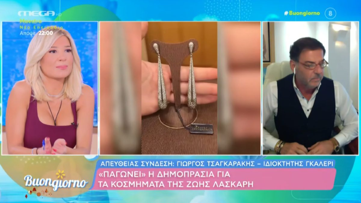 Η Φαίη Σκορδά και ο Τσαγκράκης στον αέρα του Buongiorno