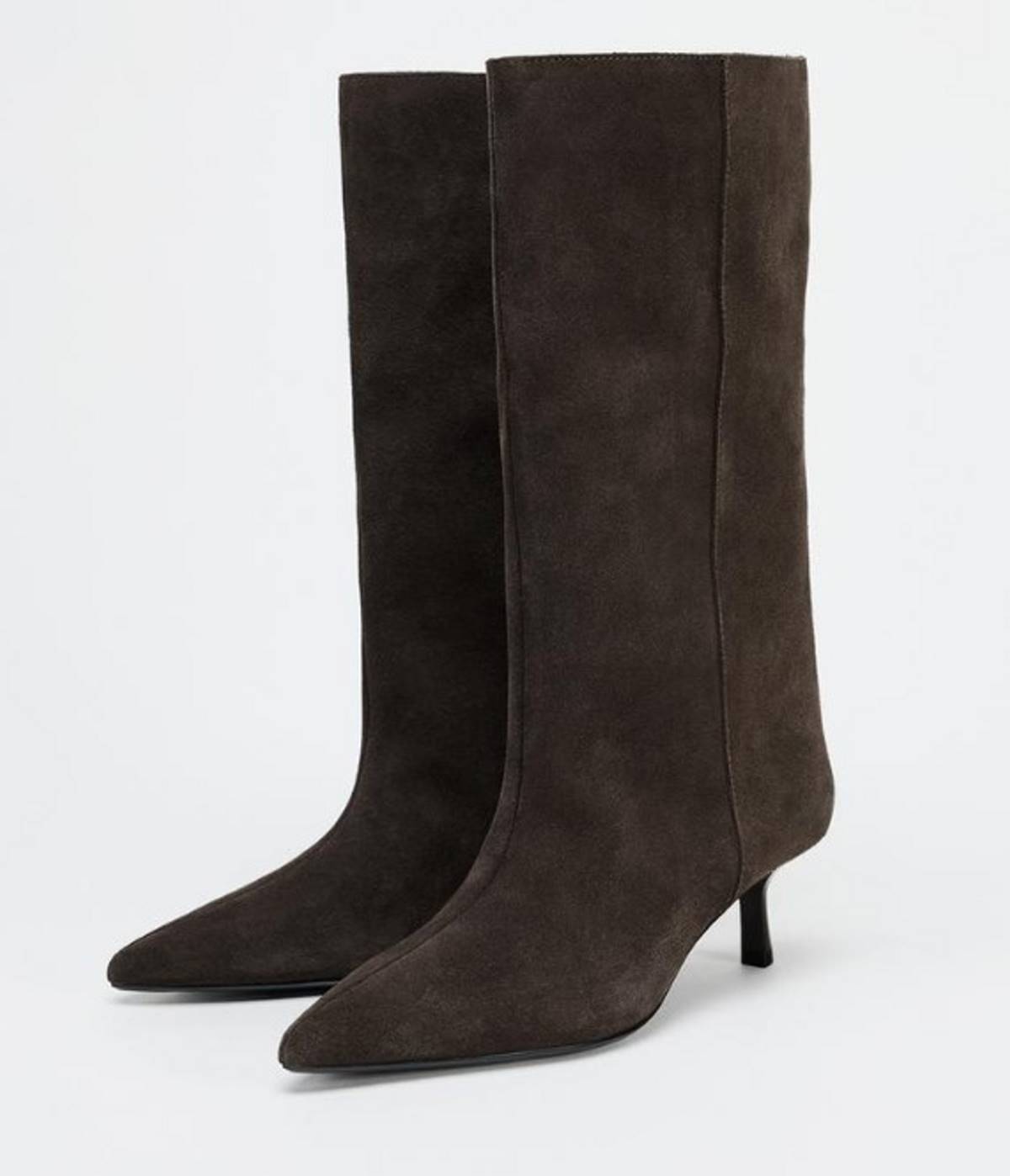 Σουέτ μπότες καφέ zara