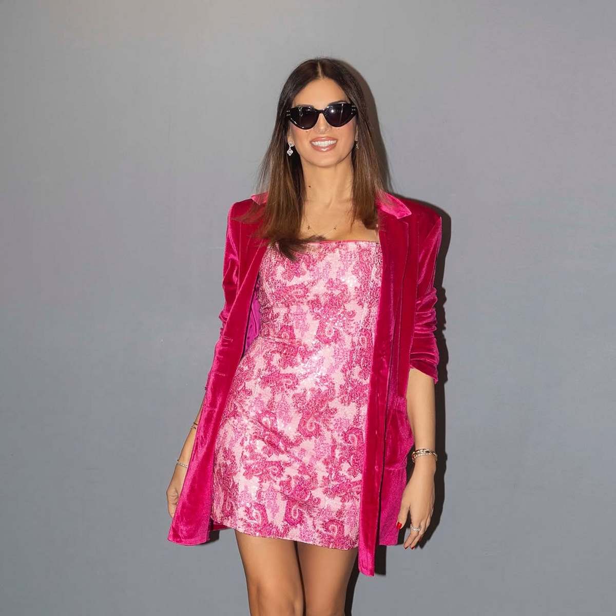 Η Σταματίνα Τσιμτσιλή με φούξια σύνολο