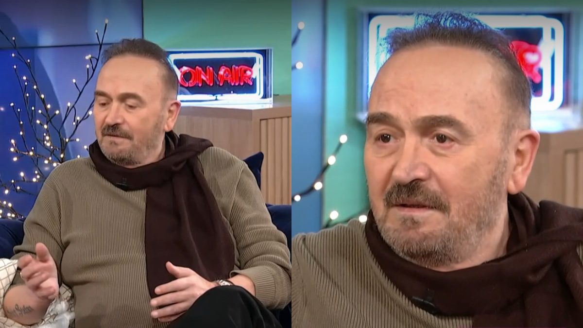 Ο Σταμάτης Γονίδης στο πλατό της ερτ