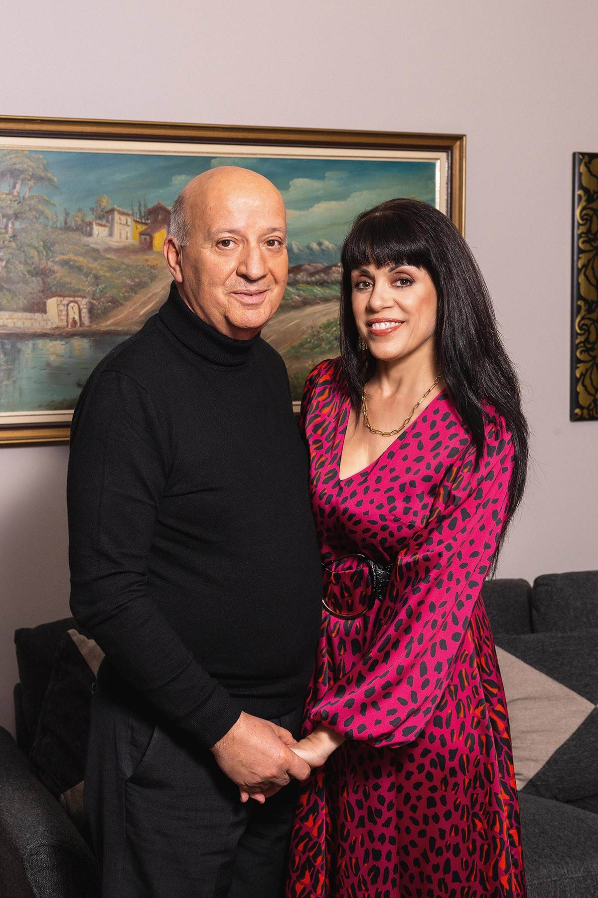 Ο Θανάσης Κατερινόπουλος με την σύζυγό του