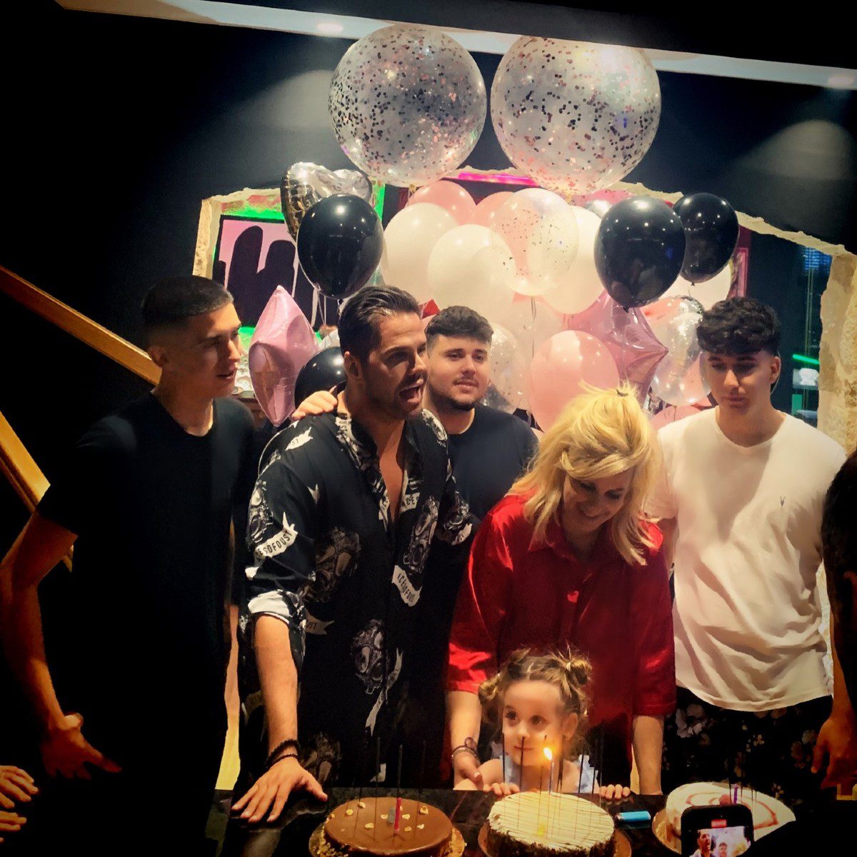 Ο Γιώργος Τσαλίκης με την οικογένειά του