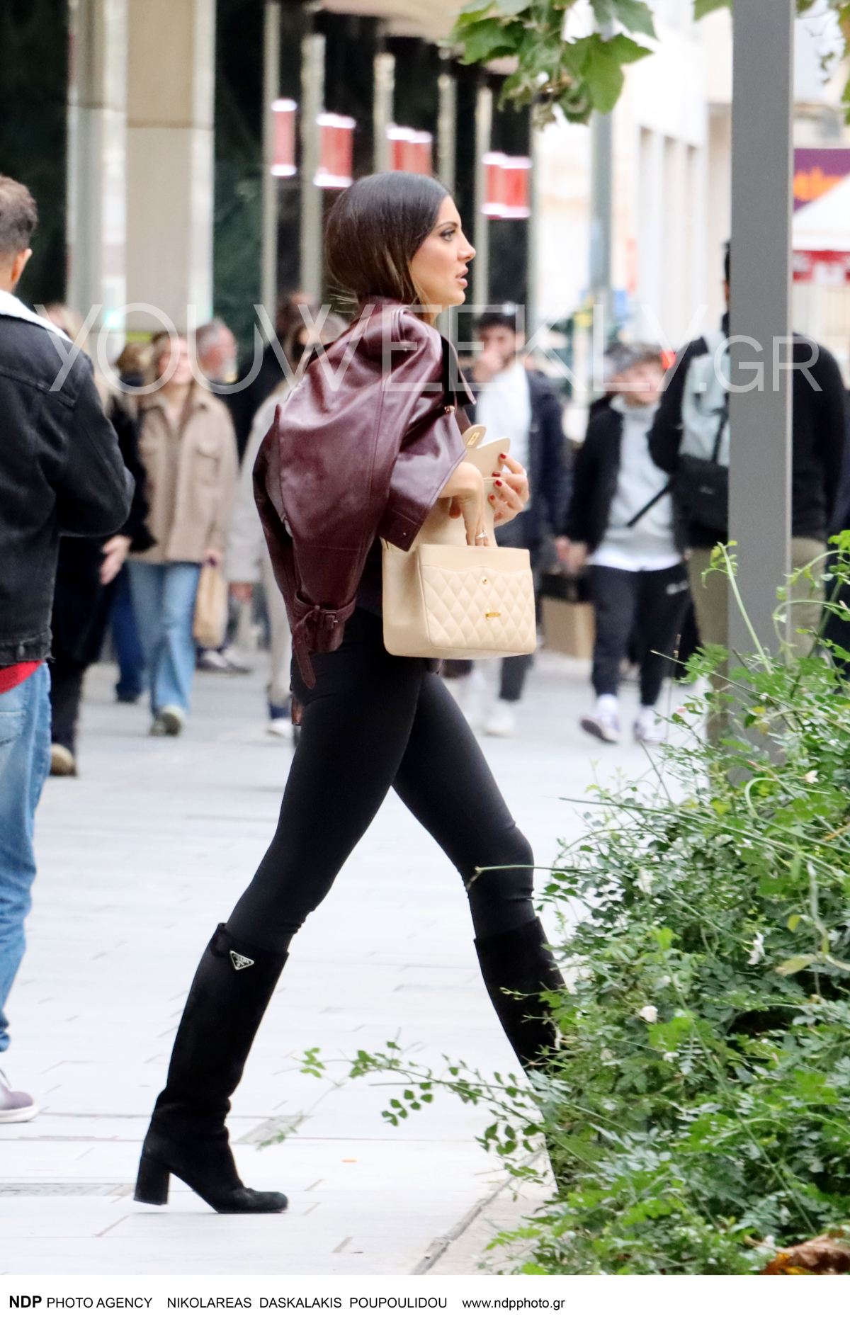 Η Σταματίνα Τσιμτσιλή στο κέντρο της Αθήνας