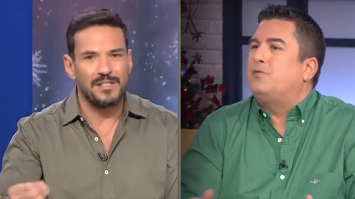 Ο Τσουρός και ο Κατσαρίδης στο πλατό του Mega