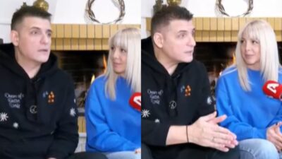 Ο Χρίστος Αντωνιάδης με την σύζυγο του Happy Day.