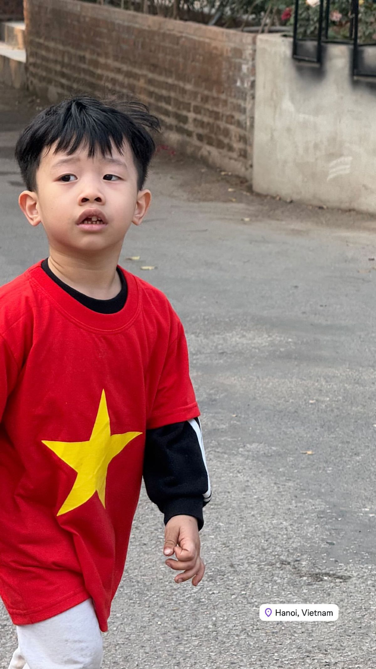 Στιγμιότυπο που ανέβασε ο Αντρέας Γεωργίου από το Βιετνάμ