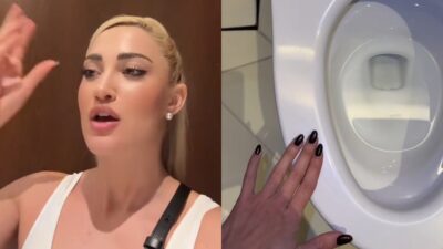 Η Ιωάννα Τούνη στις τουαλέτες του Ντουμπάι