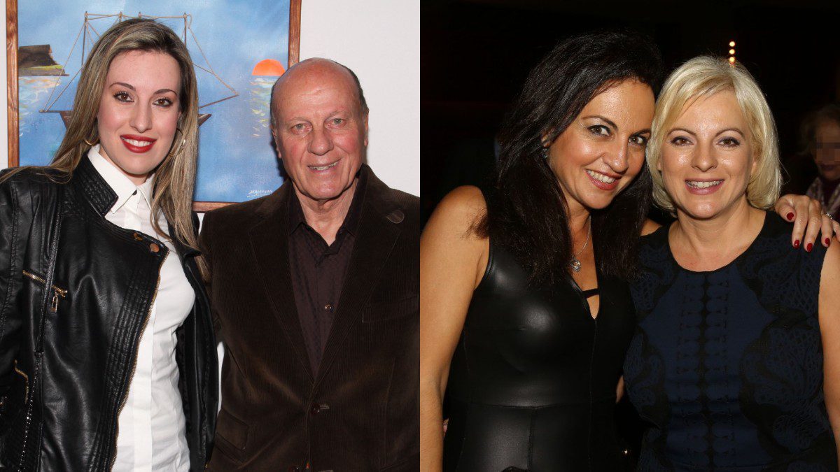 Ο Μίμης Δομάζος με τις κόρες του