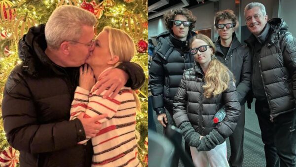 Ο Νίκος Χατζηνικολάου με την οικογένειά του