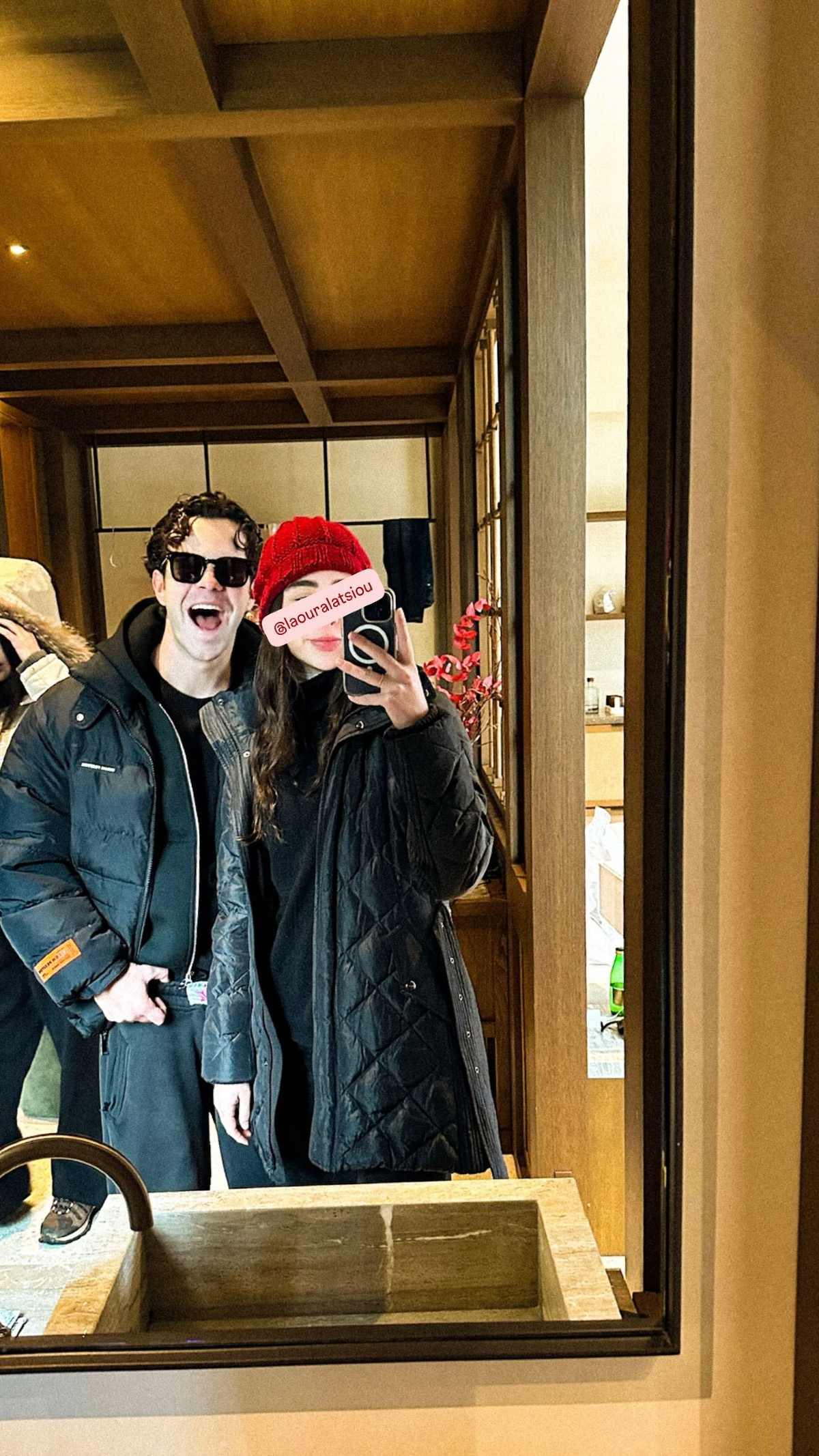 Ο Άγγελος Λάτσιος με την αδελφή του στο Instagram.