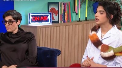 η Angel με τη μητέρα της στο στούντιο 4