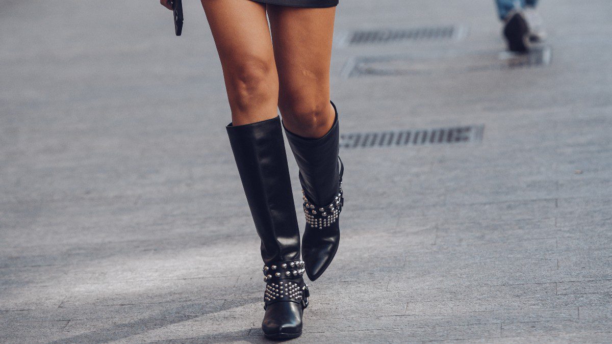 μαύρες μπότες στο street style