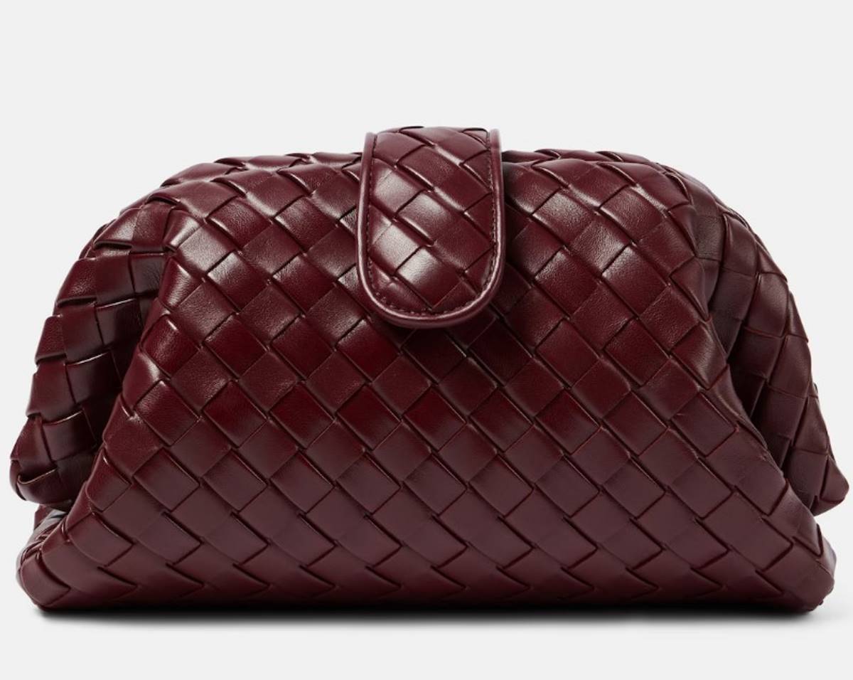 φάκελος Bottega Veneta μπορντό