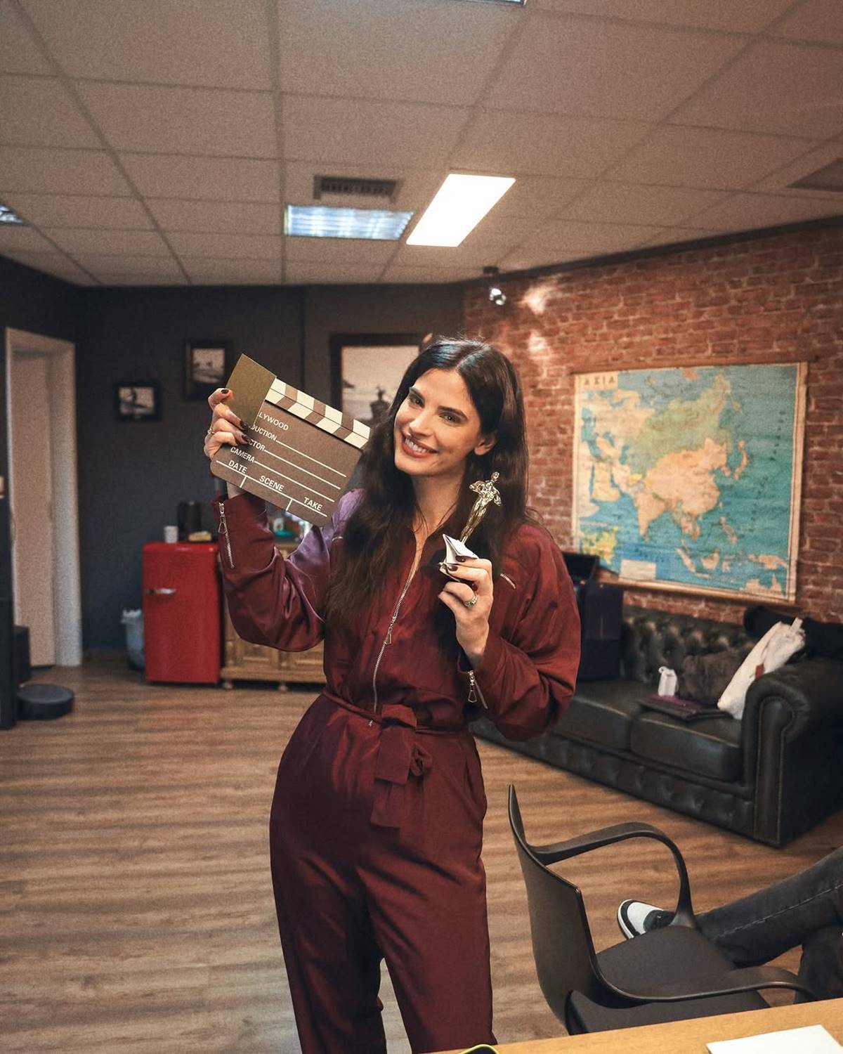 H Χριστίνα Μπόμπα στη δουλειά της