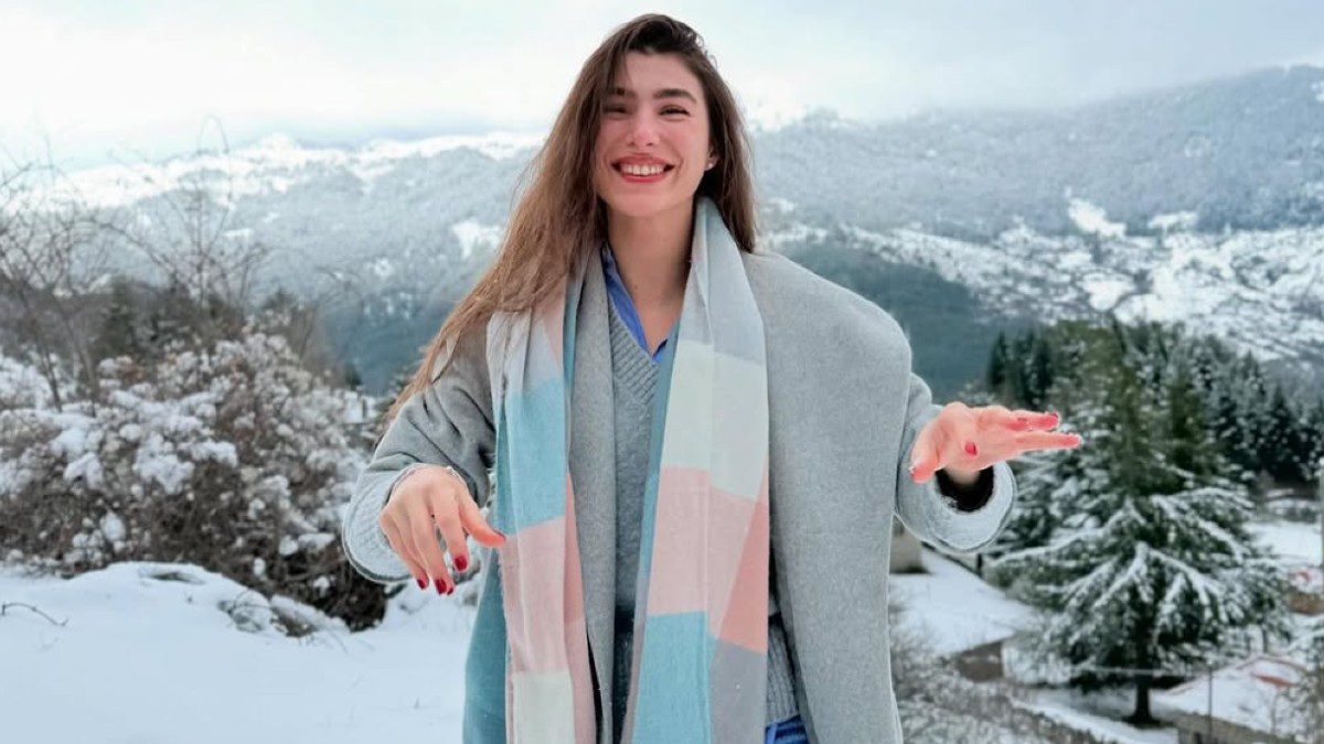 Η Χρύσα Μιχαλοπούλου στα χιόνια