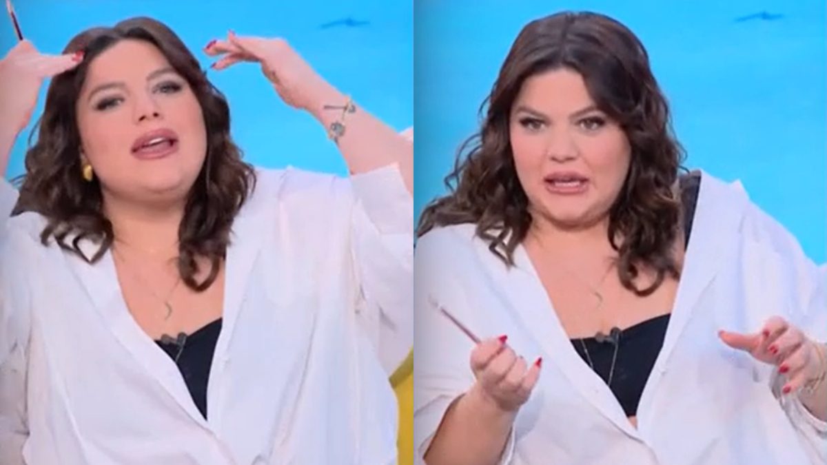 Η Δανάη Μπάρκα στο πλατό του Πάμε Δανάη