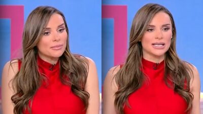 Η Ελένη Τσολάκη με κόκκινο φόρεμα στο Πρωινό Σουσου