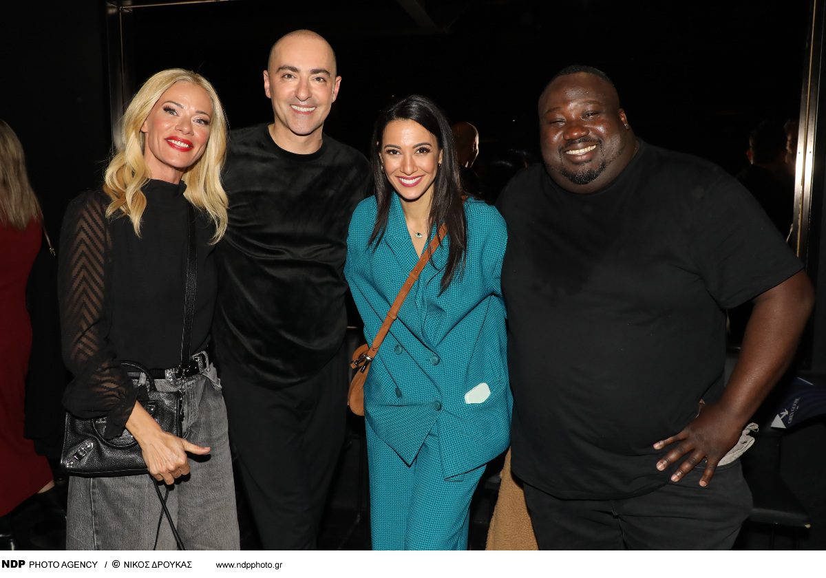 Η Ευγενία Σαμαρά με τον Θανάση Αλευρά, τον Ζερόμ Καλούτα και την Ζέτα Μακρυπούλια