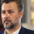 Ο Γιάννης Καλλιανός στην βάπτιση του γιου του.