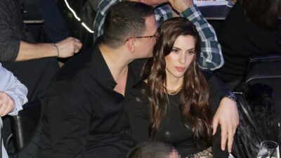 Η Ιζαμπέλα Φούλοπ και ο Γιώργος Δερβίσης σε νυχτερινή έξοδο.