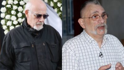 Ο Γιώργος Κιμούλης και ο Ιάσονας Τριανταφυλλίδης.