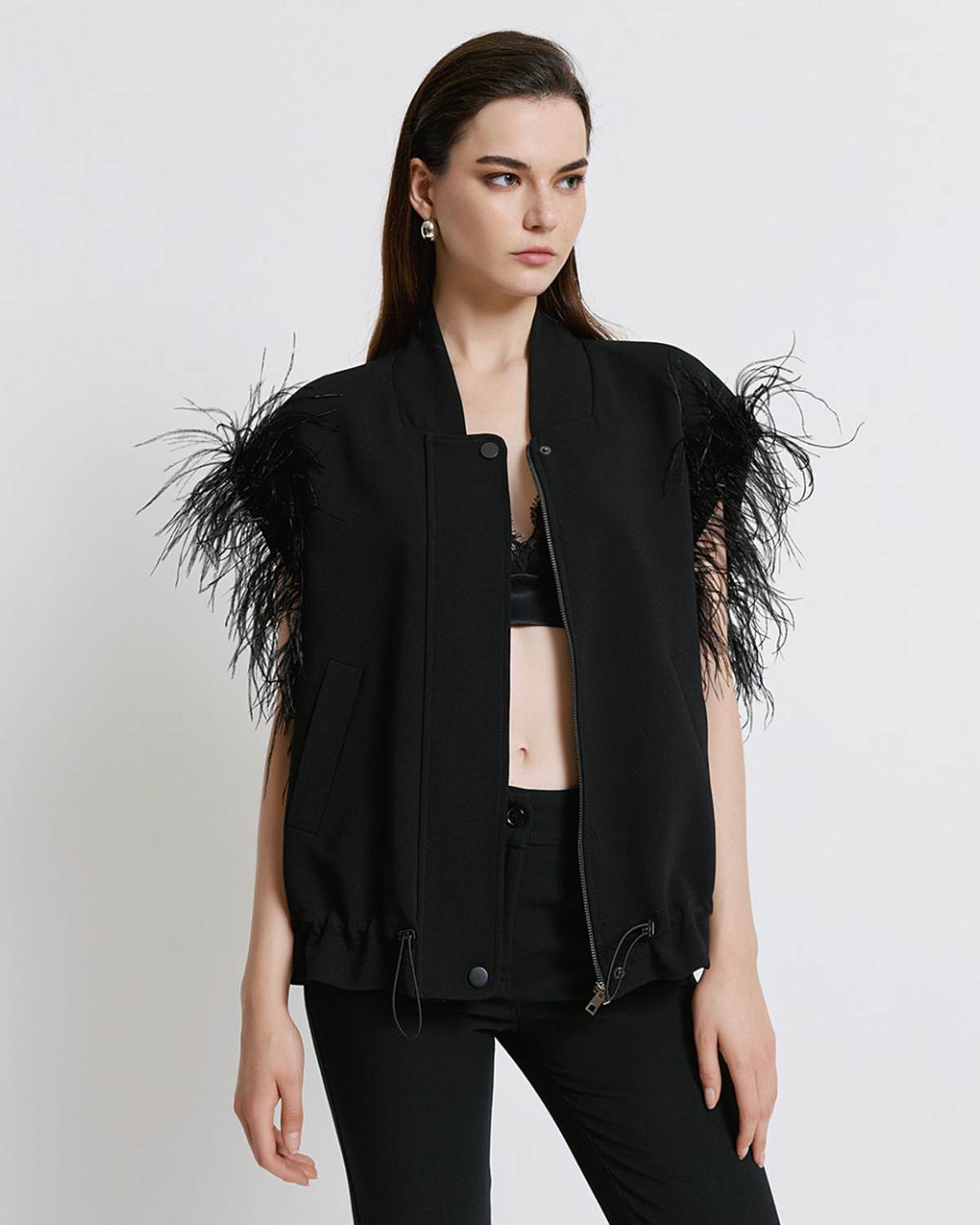 jacket με φτερά access fashion